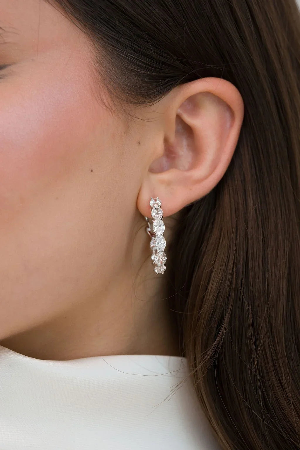 Stellar Gems lab-grown diamond hoop earring collection banner