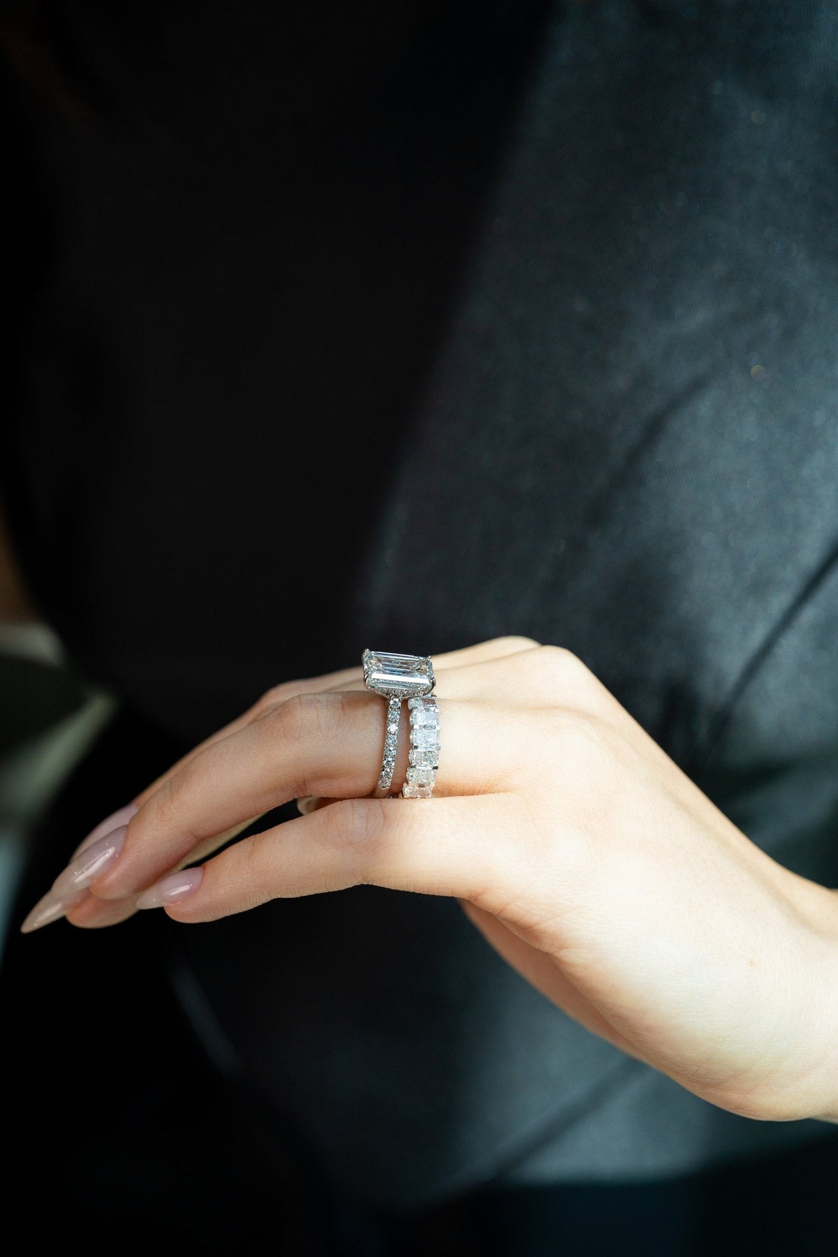 Stellar Gems lab-grown diamond eternity band and ring collection banner