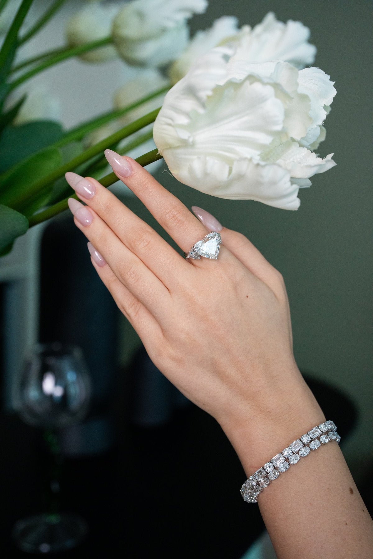 Stellar Gems lab-grown heart-shaped diamond ring collection banner