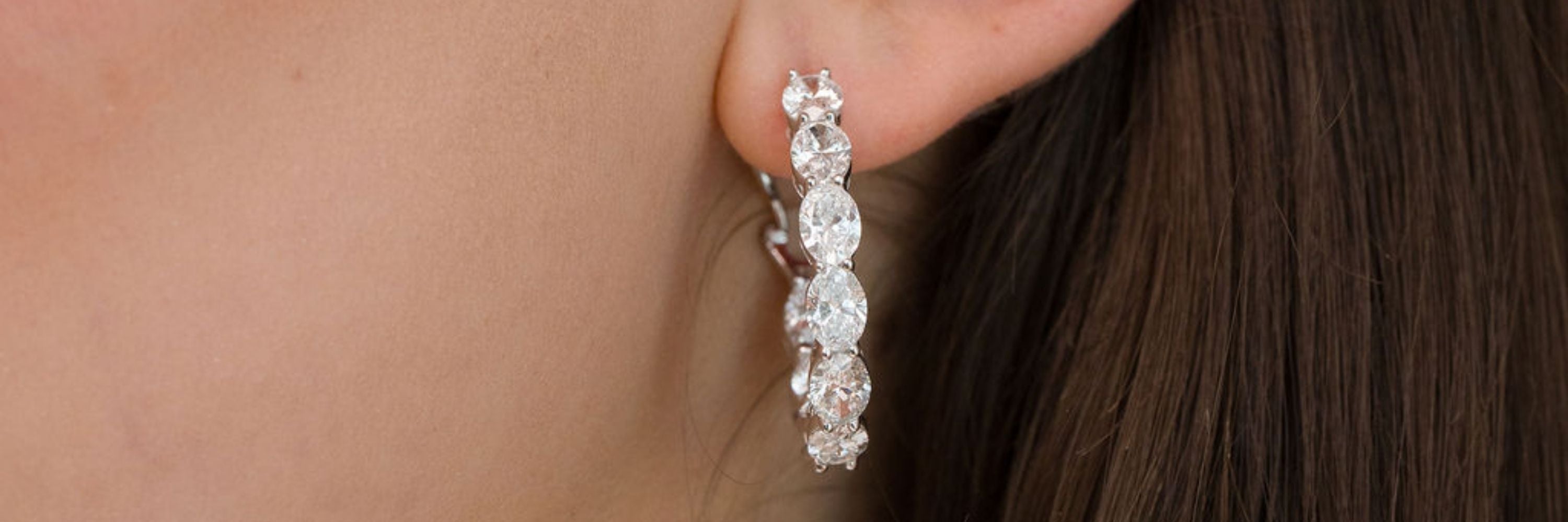 Stellar Gems lab-grown diamond hoop earring collection banner