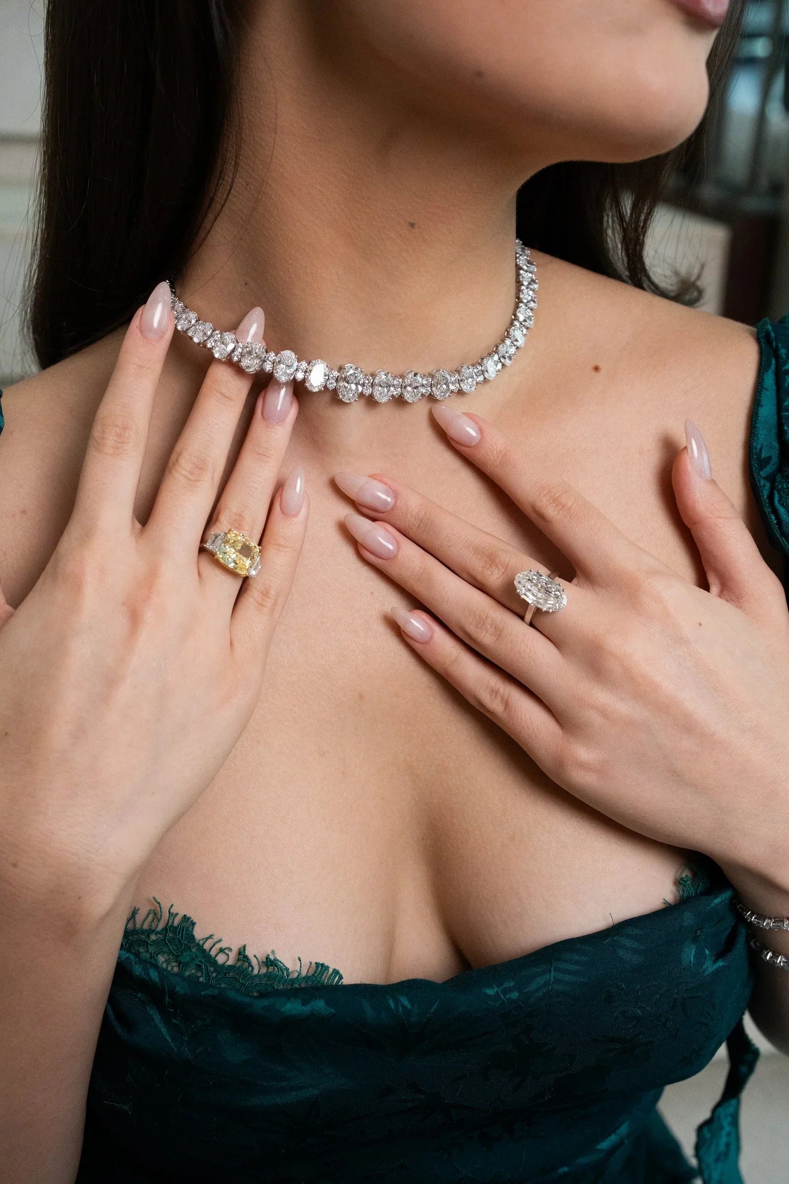 Stellar Gems lab-grown diamond tennis necklace collection banner