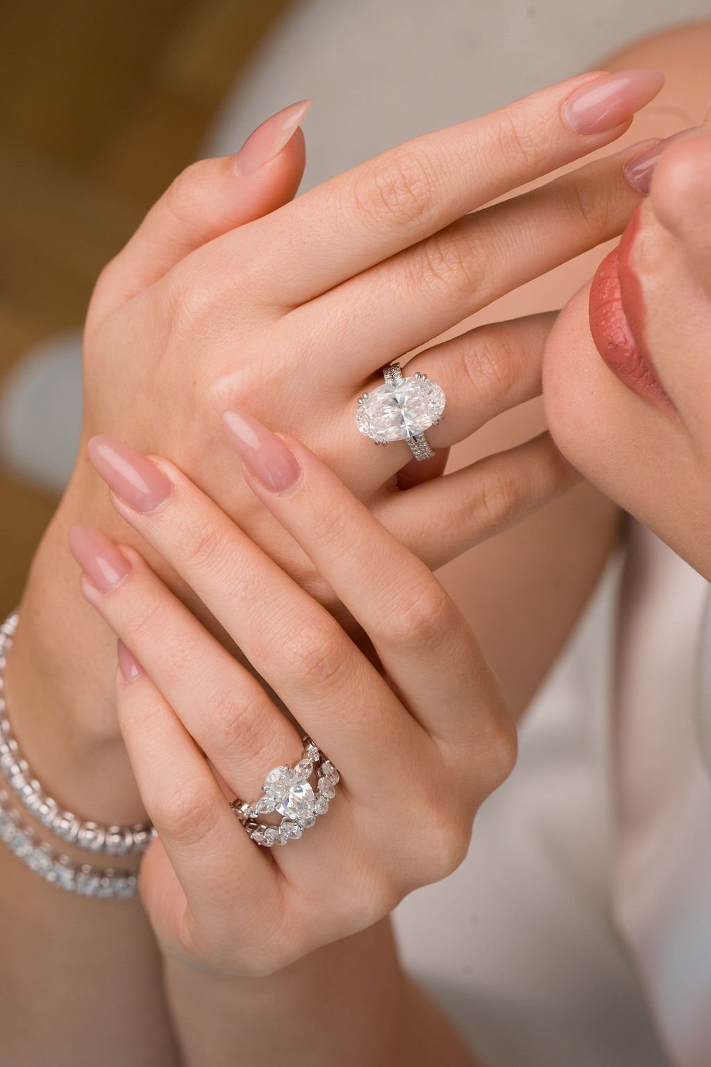 Stellar Gems lab-grown oval diamond ring collection banner