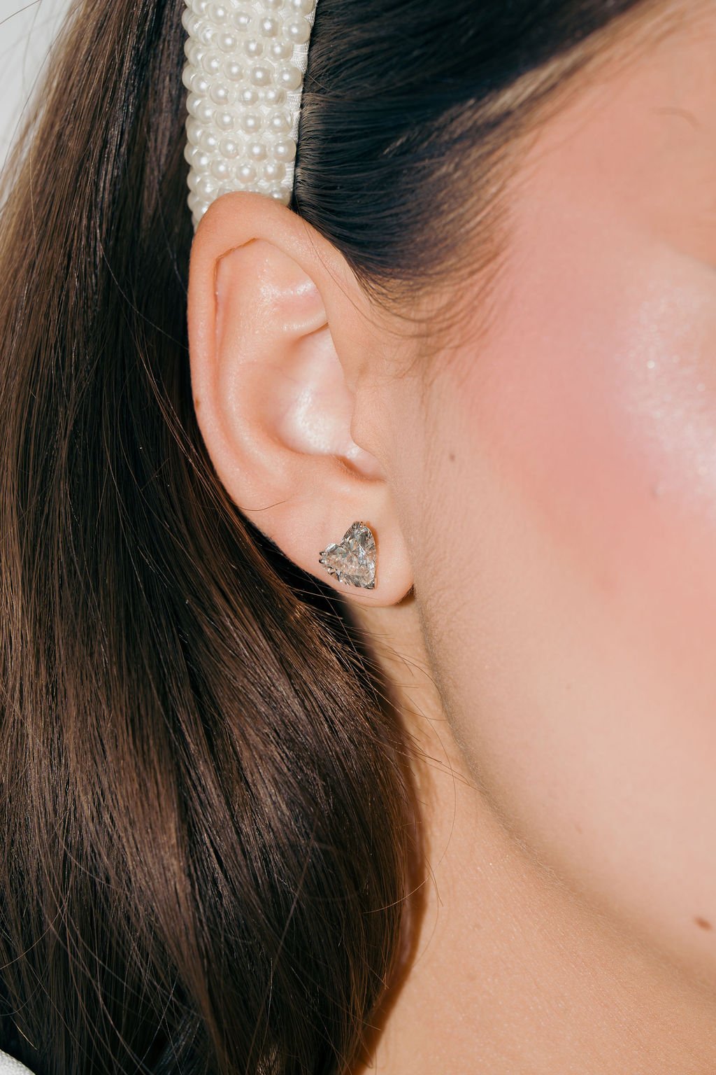 Stellar Gems lab-grown heart-shaped diamond stud earring collection banner