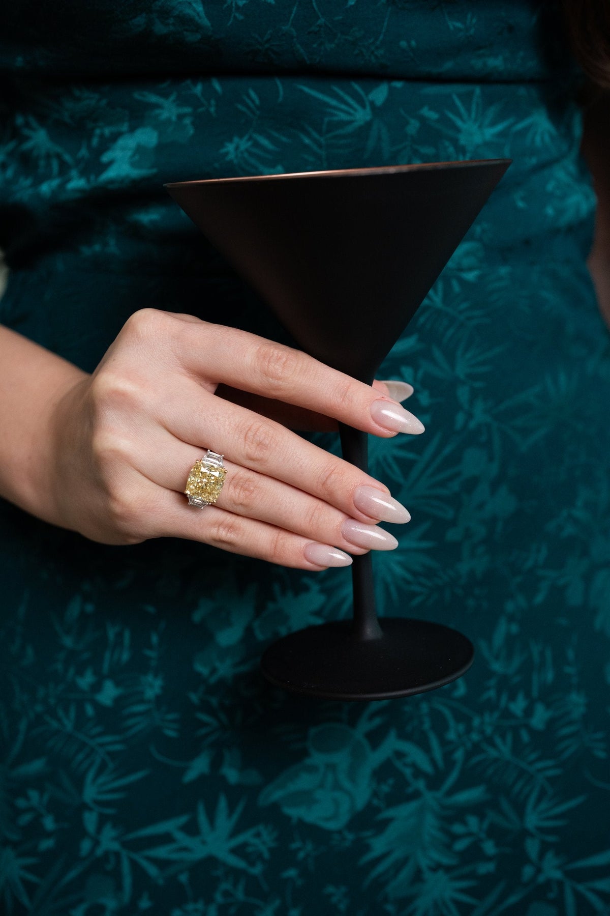 Stellar Gems lab-grown yellow diamond three-stone ring collection banner