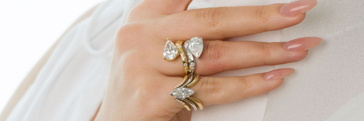 Stellar Gems lab-grown diamond ring collection banner