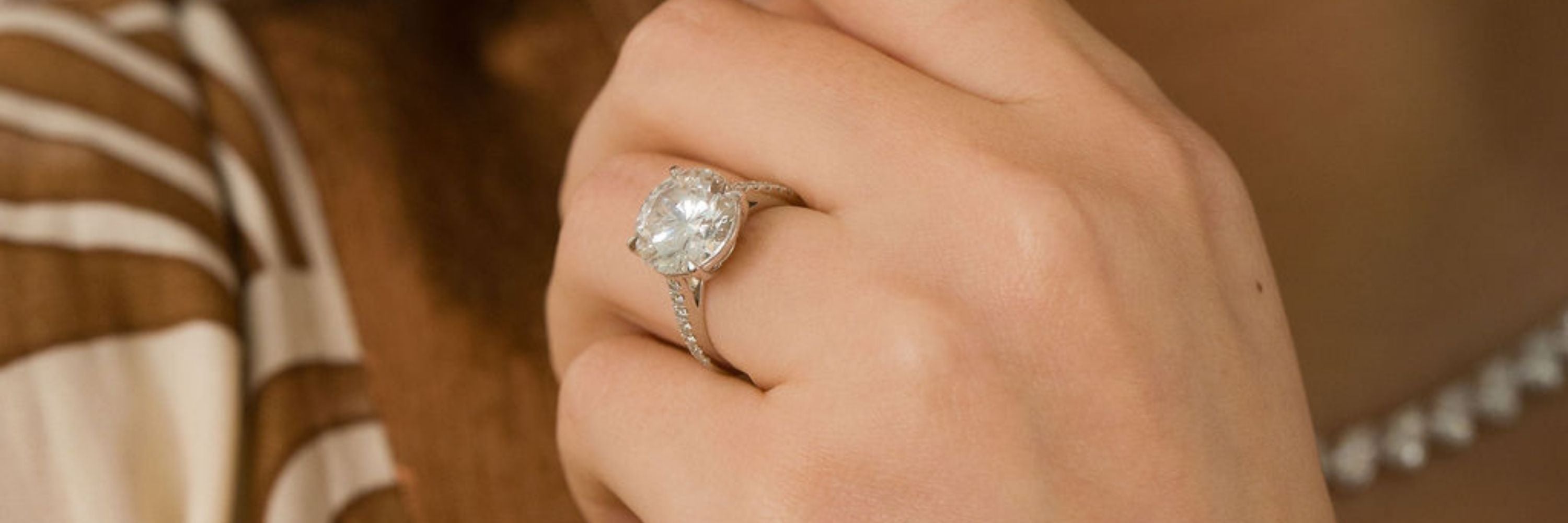 Stellar Gems lab-grown round diamond ring collection banner